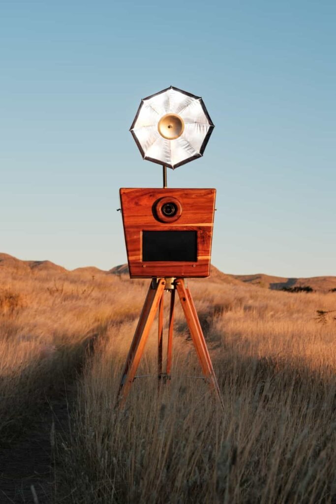 photo booth in grass track